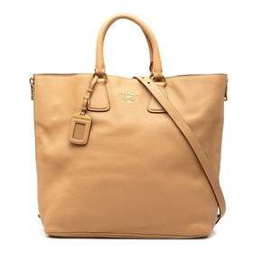 Prada Side Zip Convertible Tote Vitello #246358P92B